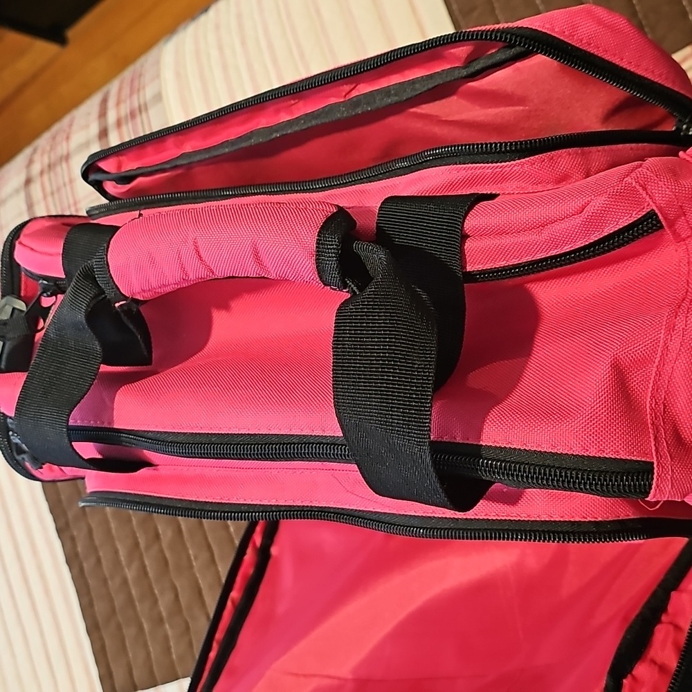 Vibrant Pink Rnage Tactical Bag with Black Stripes - Picture 6 of 10